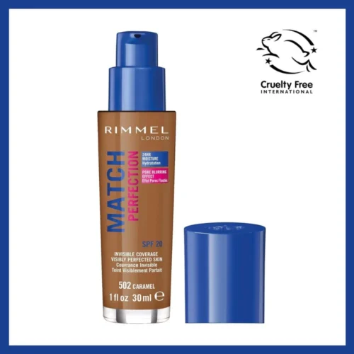 fond de teint rimmel match perfection cruelty free